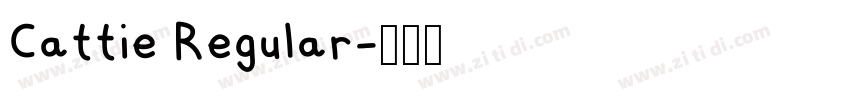 Cattie Regular字体转换